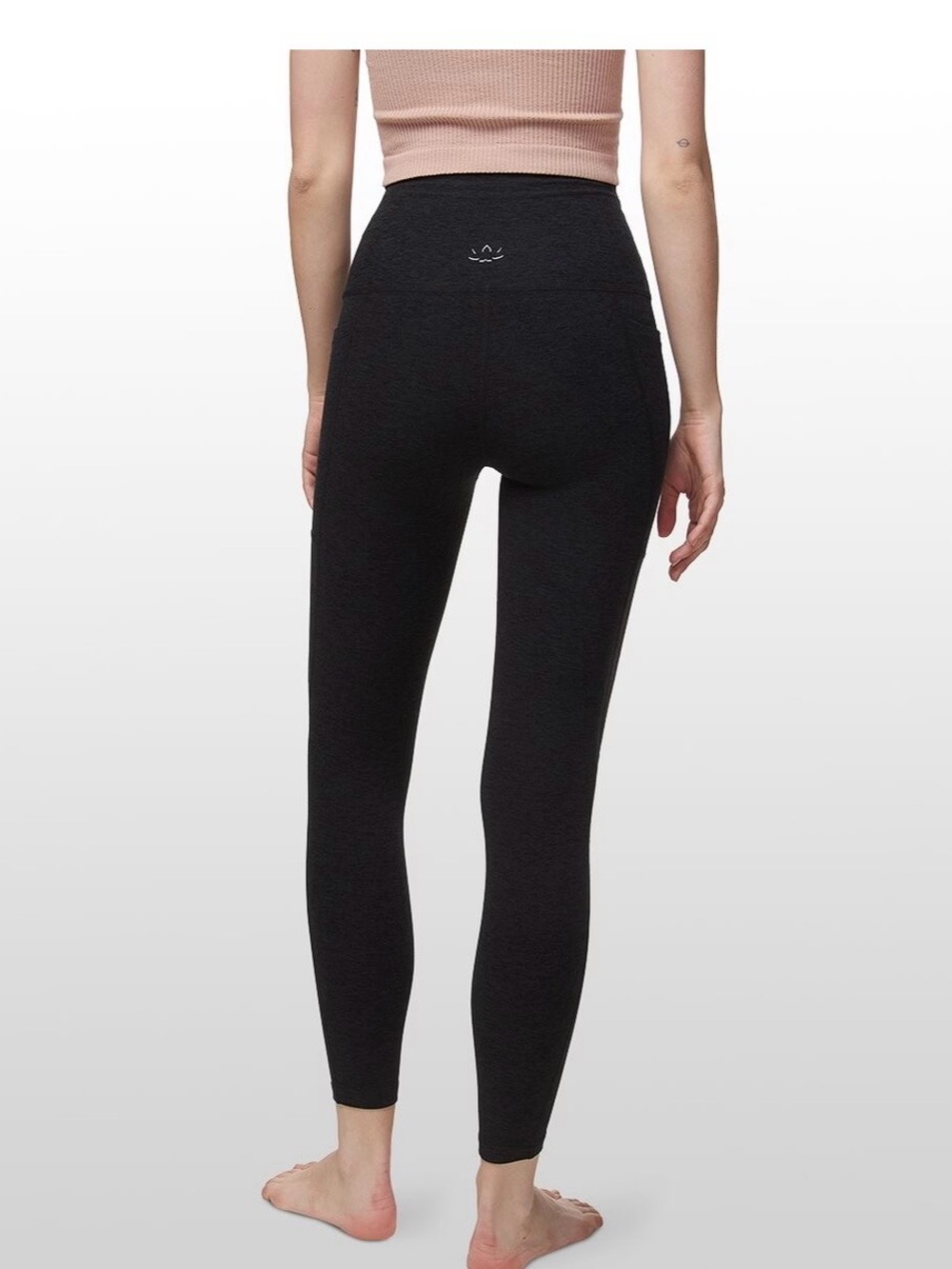 Beyond Yoga Spacedye Out of Pocket Midi Legging- Darkest Night